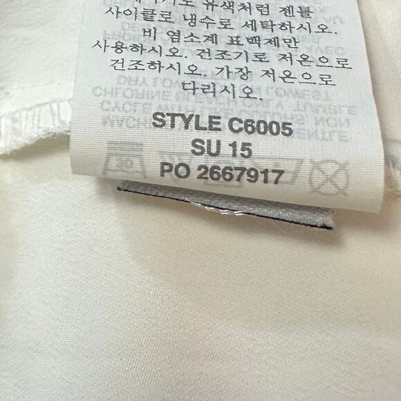 2/$30 J. Crew Striped Eyelet Skirt White C6005 Size 0 - Picture 11 of 12